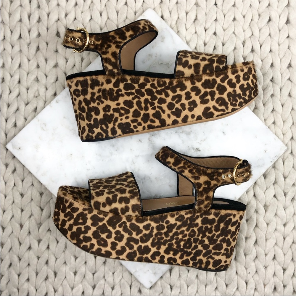 Salvatore Ferragamo Leopard Platform Sandals